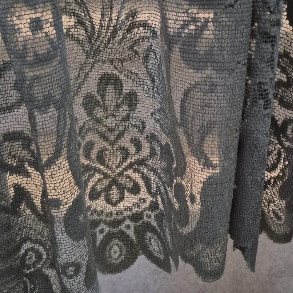 Lacey Sage Green Curtain Valances Two